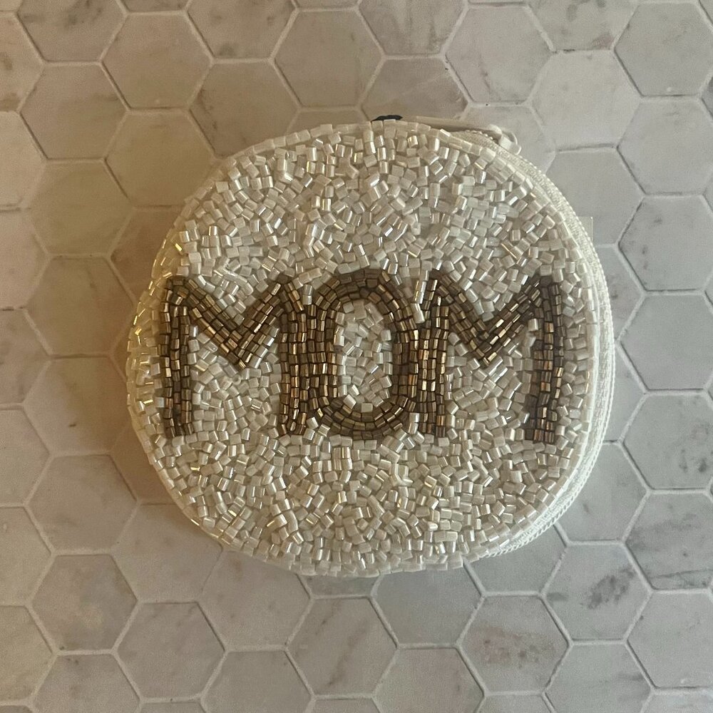Viola Round Beaded Purse - Mom